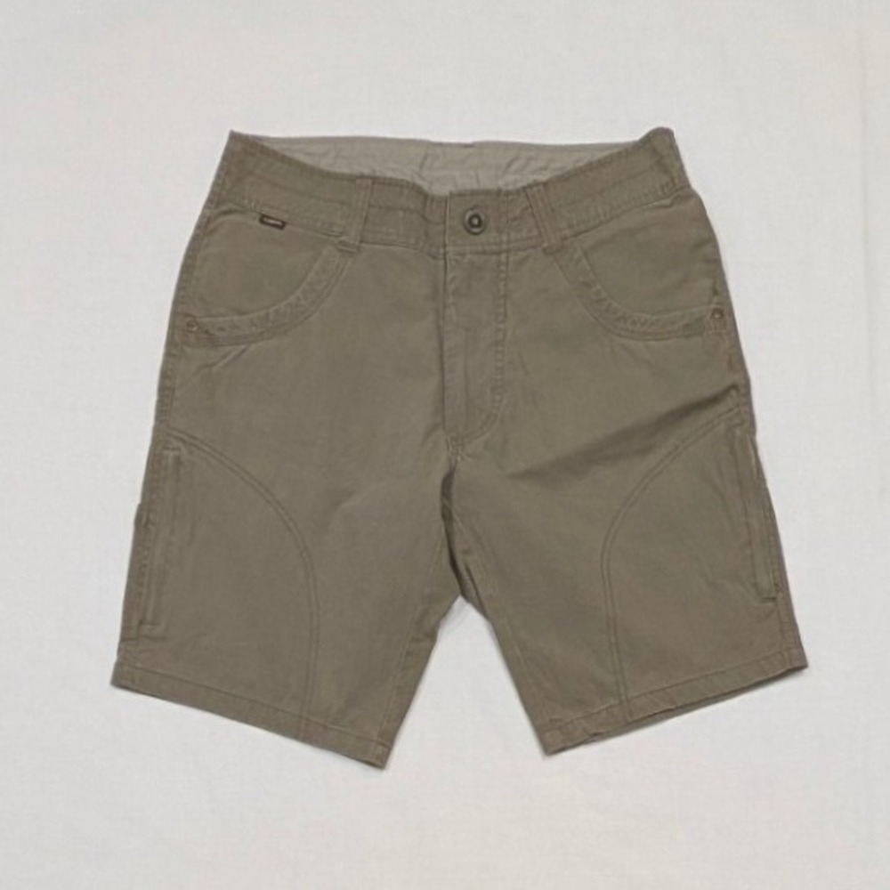 Kuhl Men's 30 Khaki Brown Vintage Patina Dye Hiking Utility Shorts